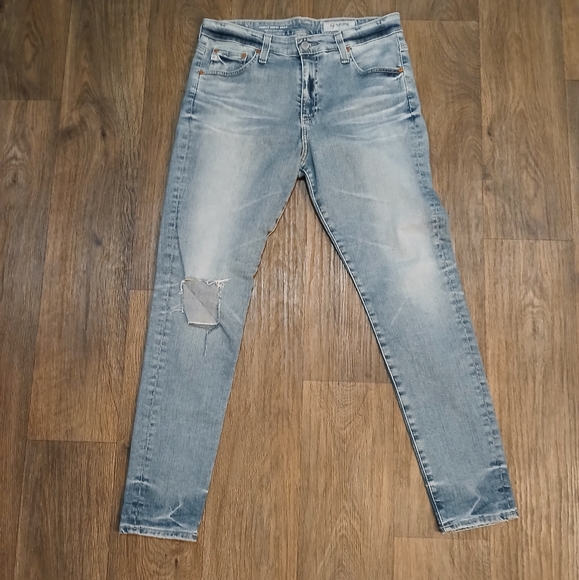 AG Adriano Goldschmied Women's Farrah AG-ed High-Rise Skinny Ankle Jeans. - Picture 6 of 16